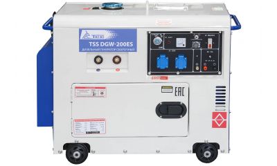 Дизельный сварочный генератор в кожухе TSS DGW-200ES - фото 3