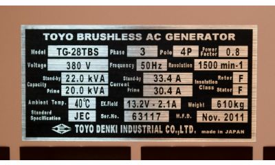 Дизельный генератор Toyo TG-28TBS - фото 3