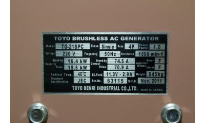 Дизельный генератор Toyo TG-21SPC - фото 4