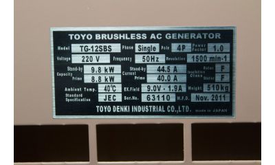 Дизельный генератор Toyo TG-12SBS - фото 4