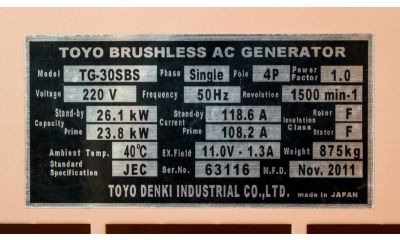 Дизельный генератор Toyo TG-30SBS - фото 3
